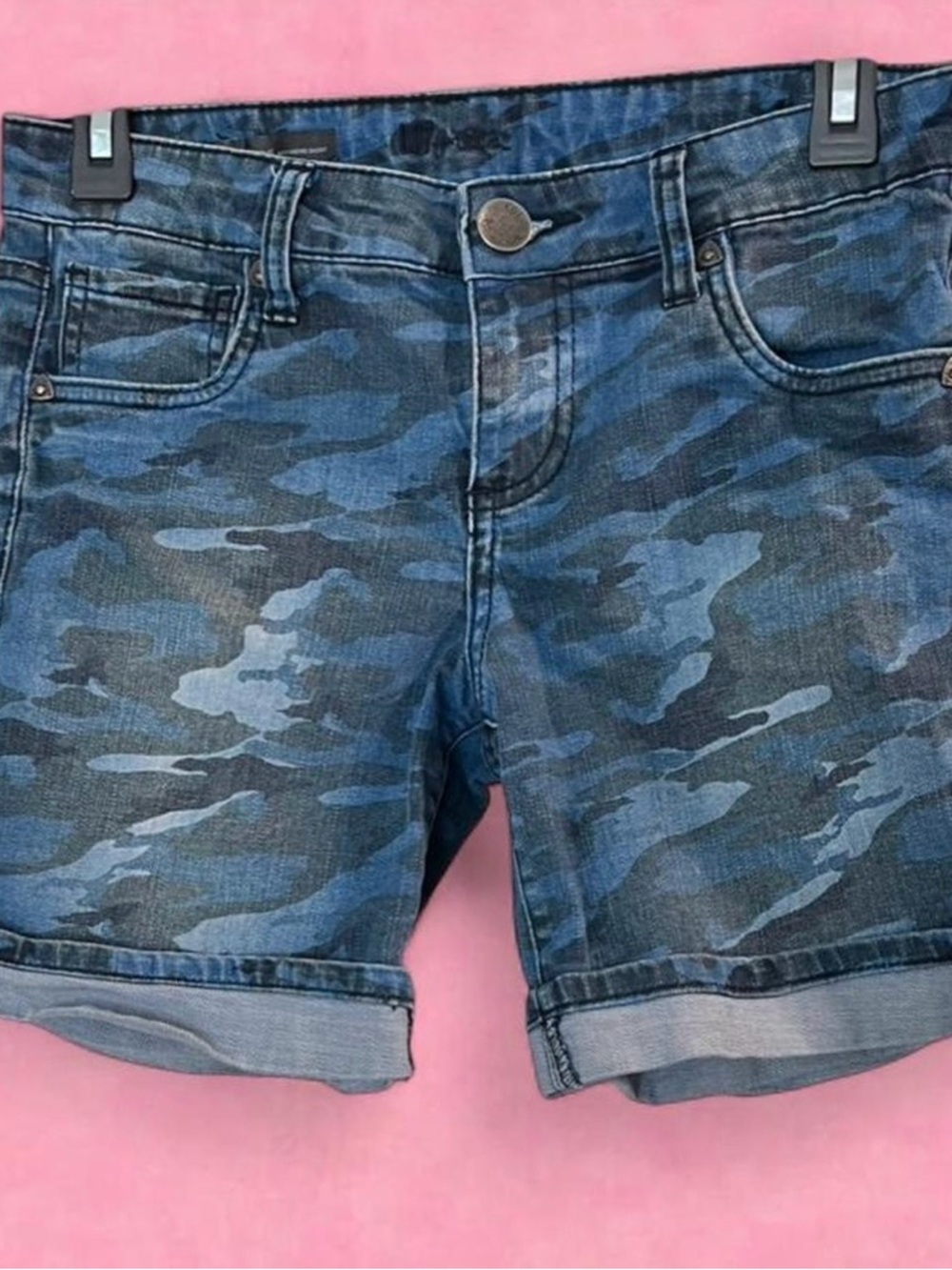 Catherines Blue Denim Boyfriend Shorts